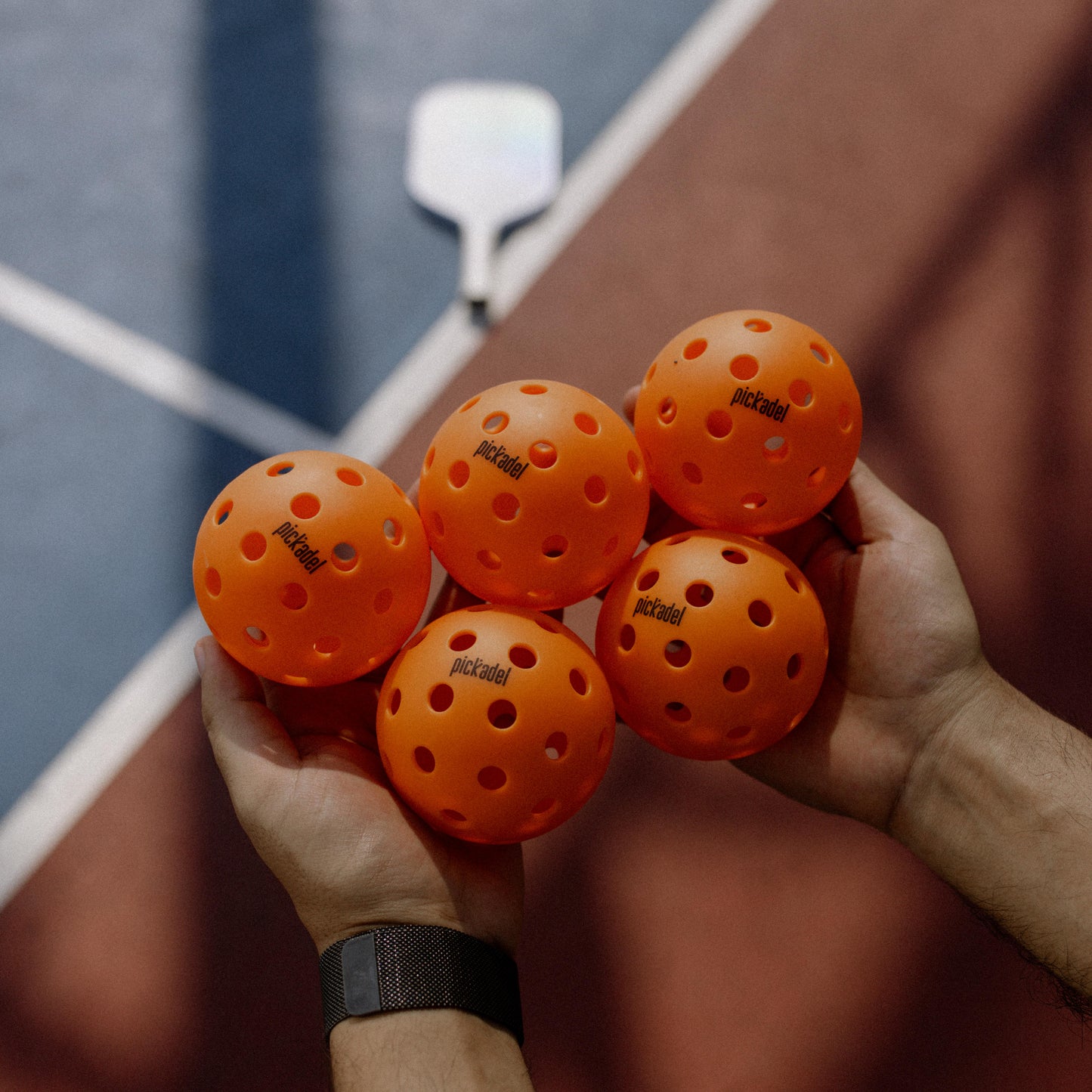 Orange color Indoor Pickleball Balls