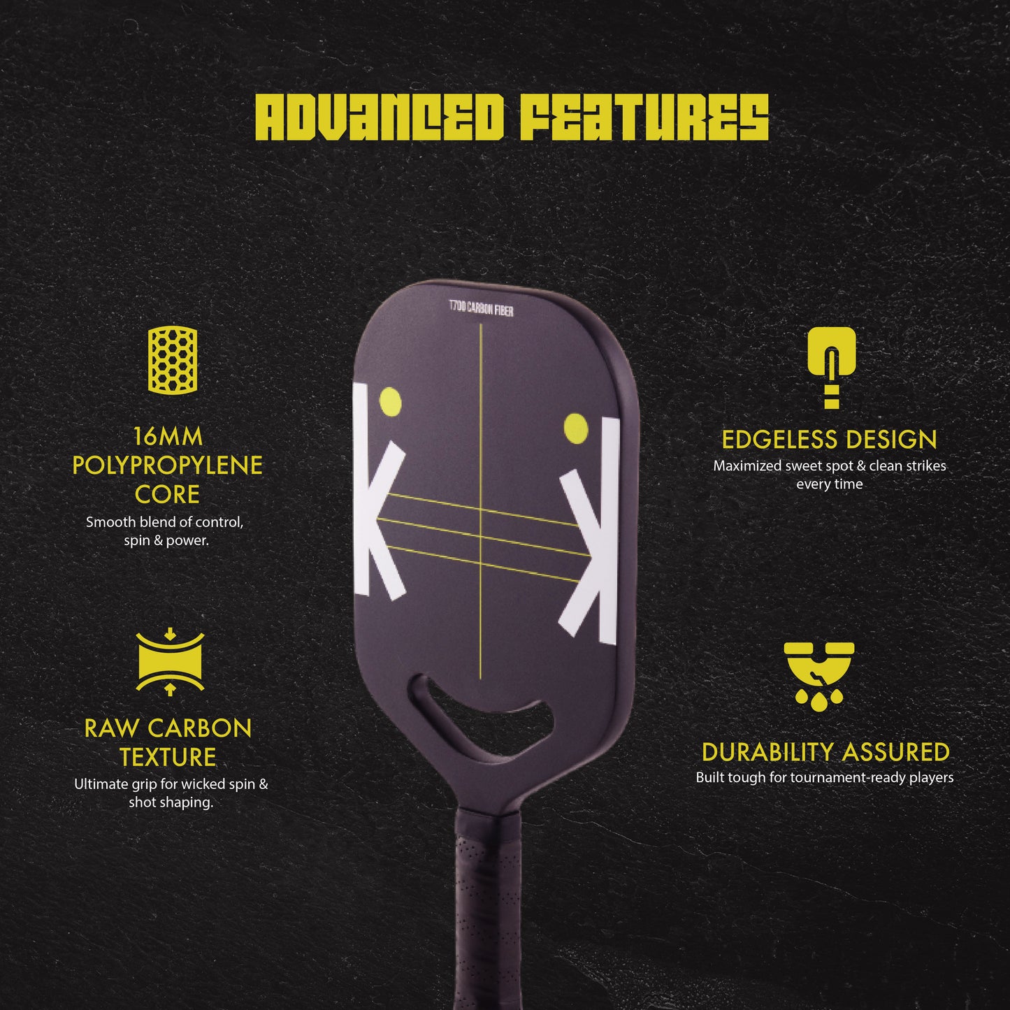 DINK - Edgeless T700 Carbon Fibre Paddle